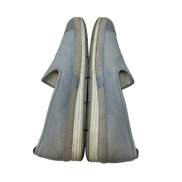 Paul Green Slip On Metallic Cap Toe Flats Womens UK Sz 5 US 7.5 Blue Leather - Picture 9 of 10